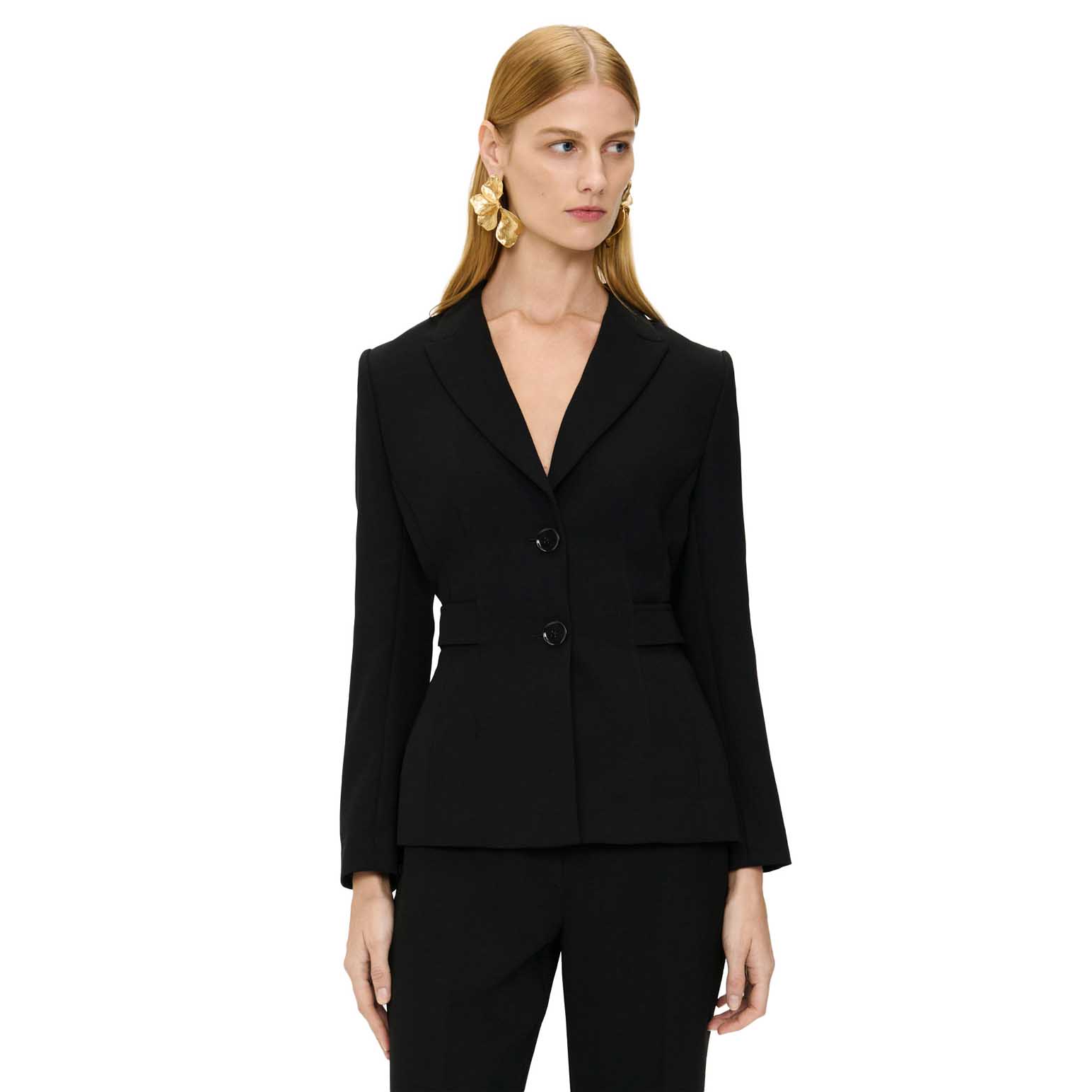 Veronika Maine Double Weave Belted Blazer